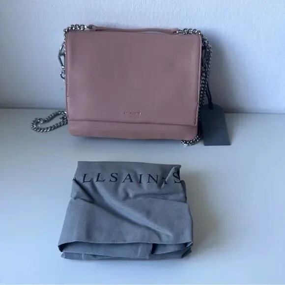 NWT AllSaints Brune Leather Shoulder Bag